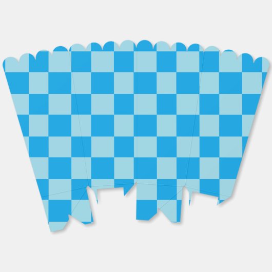 Blaues Quadrat Geschenkschachtel (Ungeklappt)