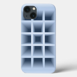 Blaues Quadrat-Lochmuster Case-Mate iPhone Hülle