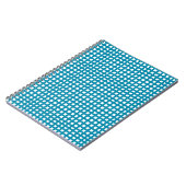 Blaues Quadratmaschengitter Notizblock (Linke Seite)