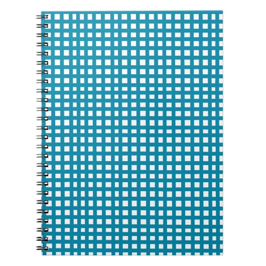 Blaues Quadratmaschengitter Notizblock (Vorderseite)