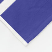 blaues Quadratmuster mit weißen Rändern Fleecedecke (Ecke)