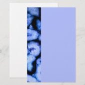 Blaues Quarz Agate, blaue Geoden, abstraktes Muste Briefpapier (Vorne/Hinten)