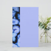 Blaues Quarz Agate, blaue Geoden, abstraktes Muste Briefpapier (Stehend Vorderseite)