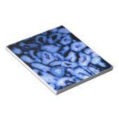 Blaues Quarz Agate, blaue Geoden, abstraktes Muste Notizblock (angewinkelt)