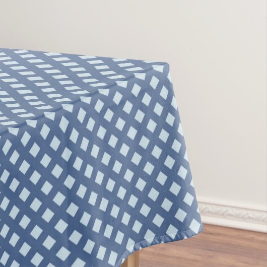 Blaues Querschnittmuster-Tischdecke Tischdecke (Beispiel)