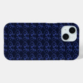 Blaues Radmuster Case-Mate iPhone Hülle (Rückseite (Horizontal))