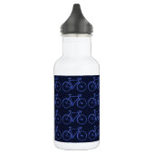 Blaues Radmuster Trinkflasche (Links)
