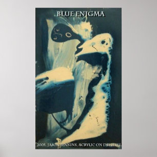 Blaues Rätsel Poster