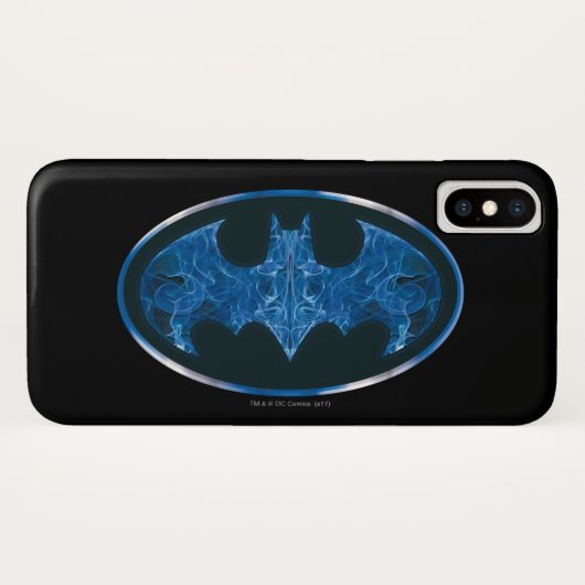 Blaues Rauchbattsymbol Case-Mate iPhone Hülle (Rückseite (Horizontal))