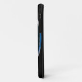 Blaues Rauchbattsymbol Case-Mate iPhone Hülle (Hinten/Links)