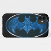 Blaues Rauchbattsymbol Case-Mate iPhone Hülle (Rückseite (Horizontal))