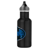 Blaues Rauchbattsymbol Trinkflasche (Rechts)