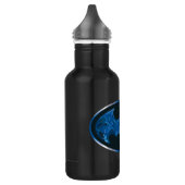 Blaues Rauchbattsymbol Trinkflasche (Links)