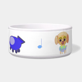 Blaues Raumschiff Napf