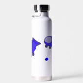 Blaues Raumschiff Trinkflasche (Rechts)