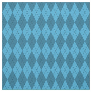 Blaues Rauten-Muster-Gewebe Stoff
