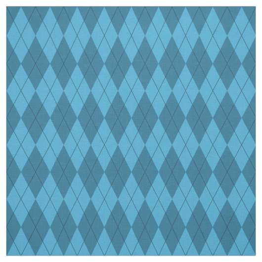 Blaues Rauten-Muster-Gewebe Stoff (Muster)