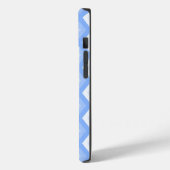 Blaues Rautenmuster Case-Mate iPhone Hülle (Rückseite / Links)