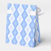 Blaues Rautenmuster Geschenkschachtel (Rückseite)