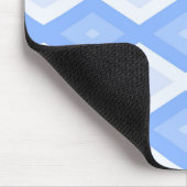 Blaues Rautenmuster Mousepad (Ecke)