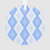 Blaues Rautenmuster Ornament (Rückseite)