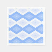 Blaues Rautenmuster Serviette (Vorderseite)