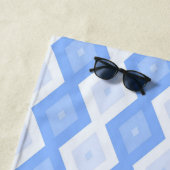 Blaues Rautenmuster Strandtuch (Beispiel)