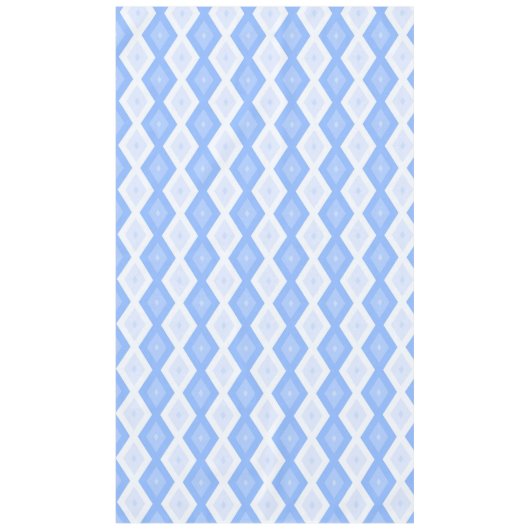 Blaues Rautenmuster Tischdecke (Vorderseite)