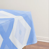 Blaues Rautenmuster Tischdecke (Beispiel)