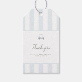 Blaues Rechteck für Golfwagen Geschenkanhänger