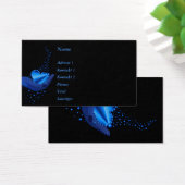 Blaues Regenbogenherz mit Sternen (Schreibtisch)