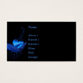 Blaues Regenbogenherz mit Sternen (Vorderseite)