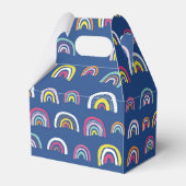 Blaues Regenbogenmuster Geschenkschachtel (Rückseite)