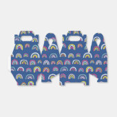 Blaues Regenbogenmuster Geschenkschachtel (Ungefaltet)