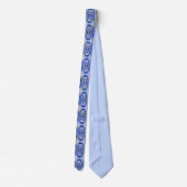 Blaues reines Wasser trendy smart Krawatte (Rückseite)