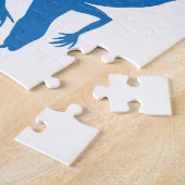 Blaues Reptil Puzzle (Seite)