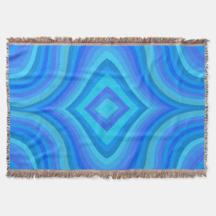 Blaues Retro-Muster Decke
