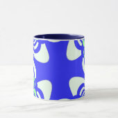 Blaues Retrokreuz Tasse (Zentrum)