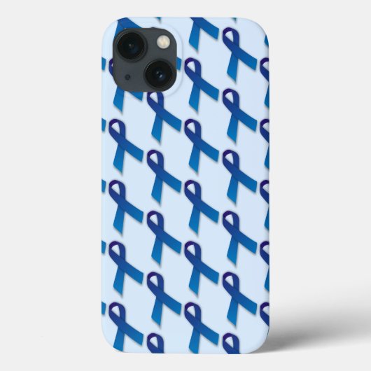 Blaues Ribbons-Muster Case-Mate iPhone Hülle (Rückseite)