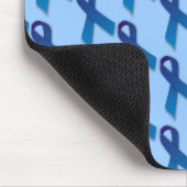Blaues Ribbons-Muster Mousepad (Ecke)