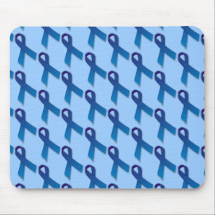 Blaues Ribbons-Muster Mousepad