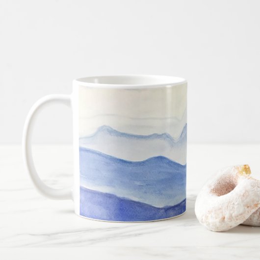 Blaues Ridge-GebirgsTasse Kaffeetasse (Mit Donut)