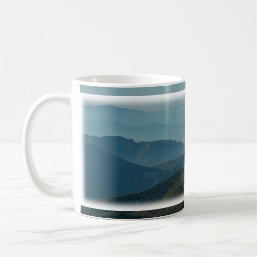 Blaues Ridge-GebirgsTasse Kaffeetasse (Links)
