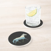 Blaues Ridge Pferd Getränkeuntersetzer (Seite)