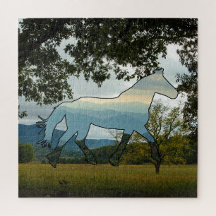 Blaues Ridge Pferd Puzzle