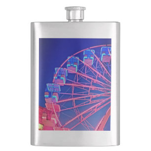 Blaues Riesenrad Flachmann