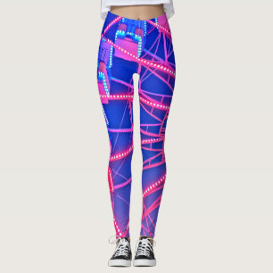 Blaues Riesenrad Leggings