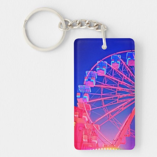 Blaues Riesenrad Schlüsselanhänger (Vorderseite)