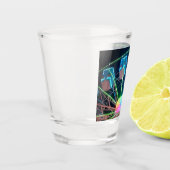 Blaues Riesenrad Schnapsglas (Links)