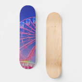 Blaues Riesenrad Skateboard (Vorderseite)